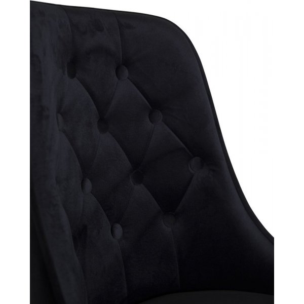 Alice Deluxe matstol - Svart sammet