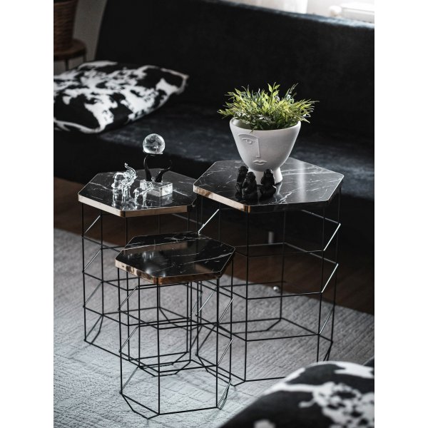 Table basse Drew - Chne/noir
