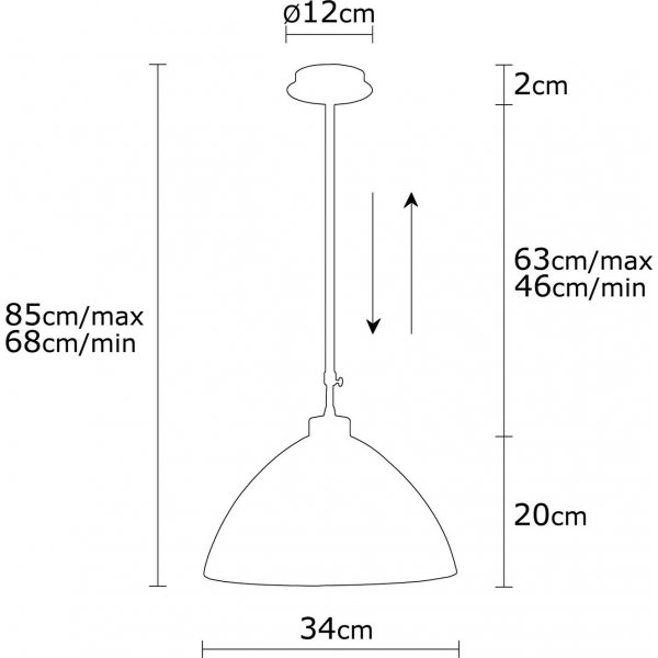 Bergama taklampa N-143 - Guld Bergama taklampa N-143 - Guld