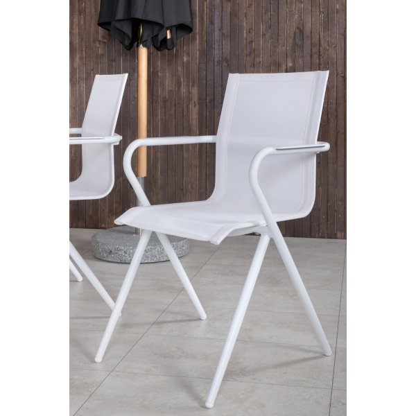 Mexico utematgrupp med 6 st Alina stolar - Natur/Vit Mexico utematgrupp med 6 st Alina stolar - Natur/Vit