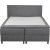 Lit coffre d\\\'appoint avec rangement et tte de lit - 180 x 200 cm - Gris clair