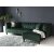Dotto divansoffa med nitar - Grön sammet + Fläckborttagare för möbler