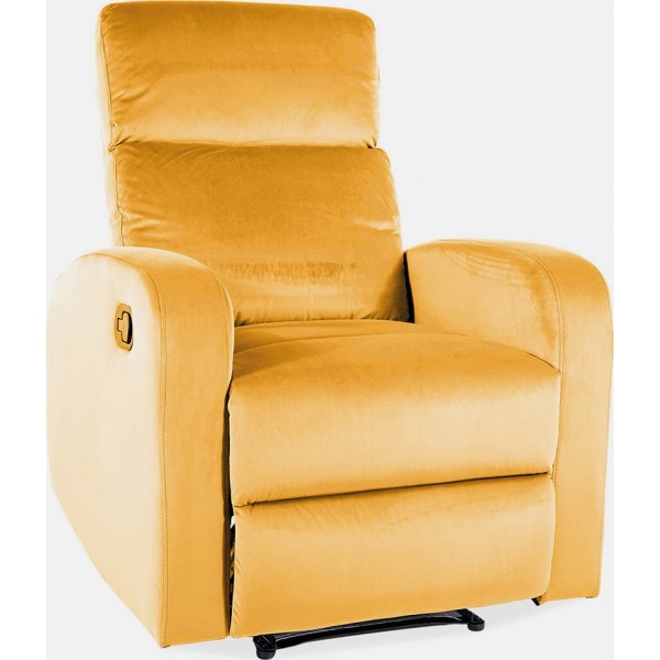 Mars reclinerftlj - Orange sammet