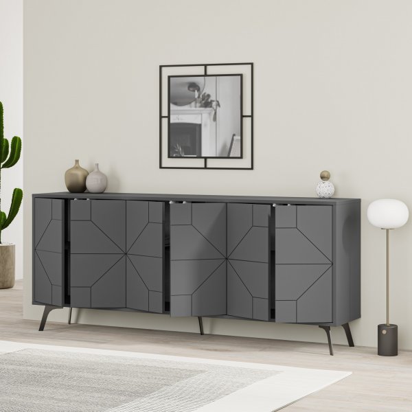 Buffet Dune 184 cm - Anthracite Buffet Dune 184 cm - Anthracite