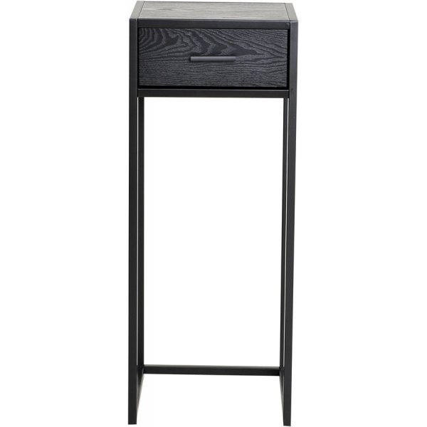 Chevet Domino - Placage frne noir