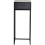 Chevet Domino - Placage frne noir