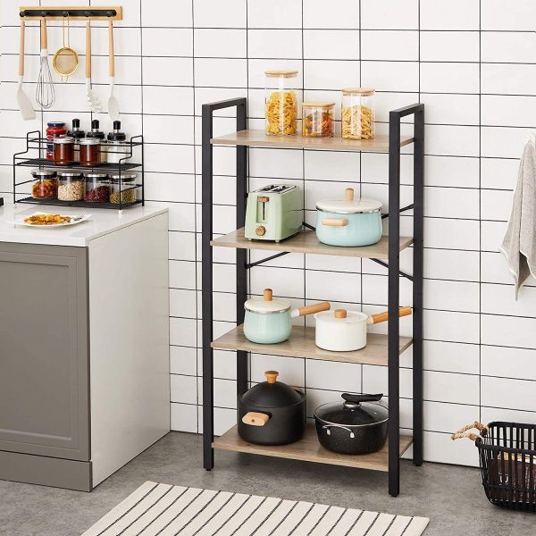 Petter bokhylla 66 x 120 cm - Gråbeige/svart Petter bokhylla 66 x 120 cm - Gråbeige/svart