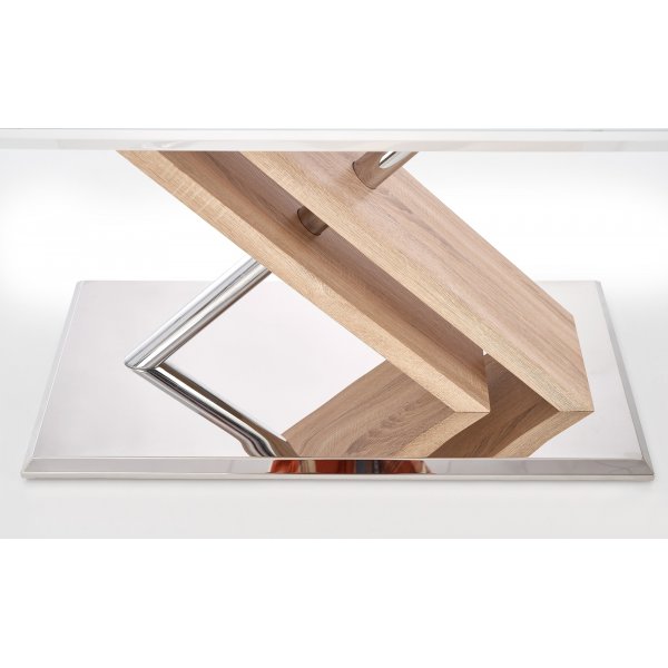 Table à manger Angeliki 160 cm - Blanc/chêne Table à manger Angeliki 160 cm - Blanc/chêne