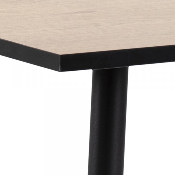Table  manger Wilma 80 cm - Chne/noir