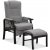 Fauteuil senior Astrid avec repose-pieds et relevage lectrique - Gris