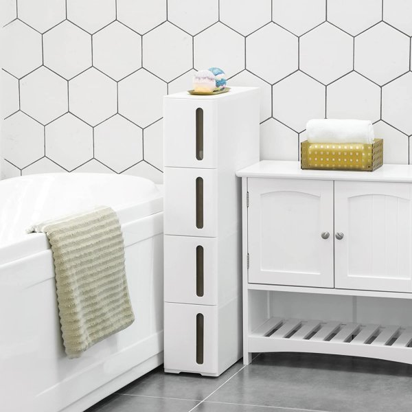 Armoire Abatur 83 cm - Blanc/marron Armoire Abatur 83 cm - Blanc/marron