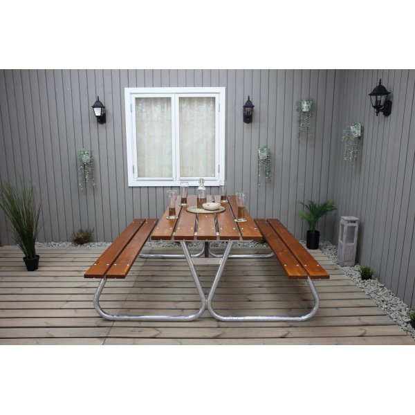 Stabiele bankenset zonder rugleuning - Cappuccino