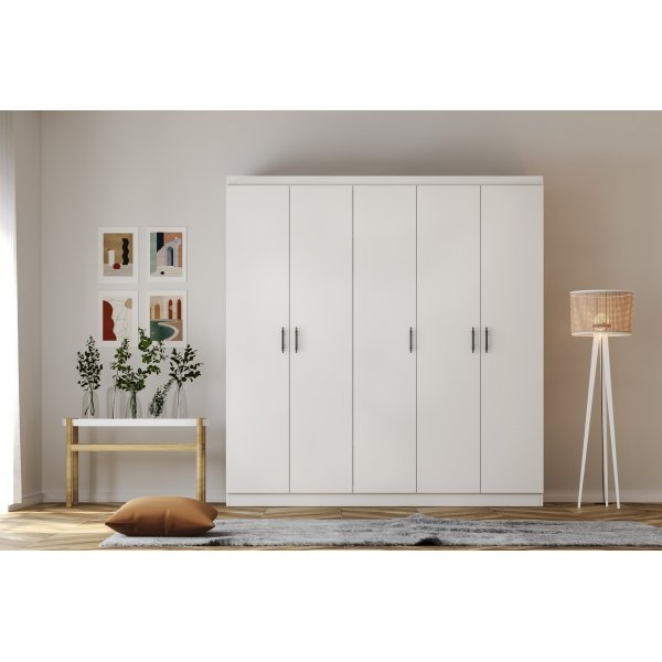 Armoire Lavinia 175 x 50 x 210 cm - Blanc