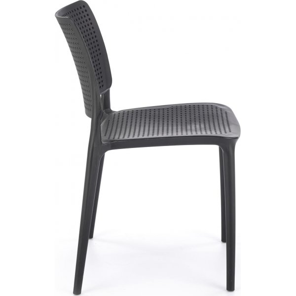 Chaise de salle  manger empilable Cadeira 514 - Noir