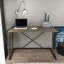 Adelaide skrivbord 114 x 60 cm - Svart/mrkgr