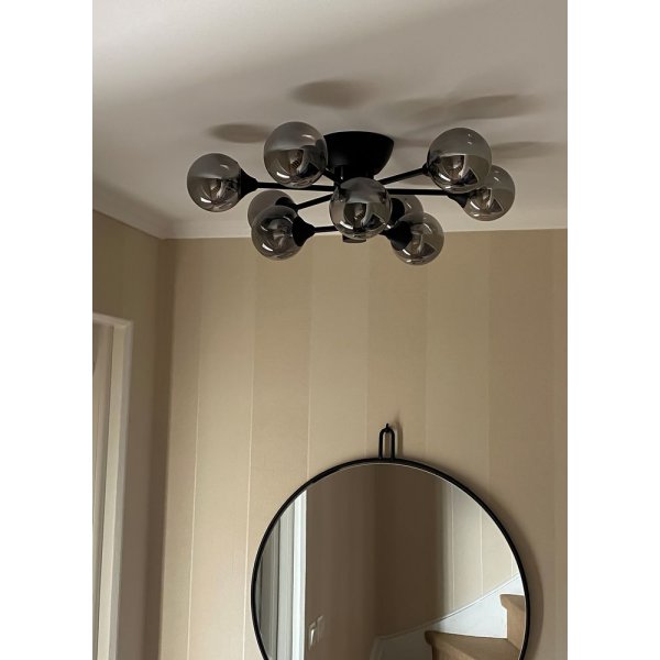 Plafonnier Cosmos - Noir/gris fumée Plafonnier Cosmos - Noir/gris fumée