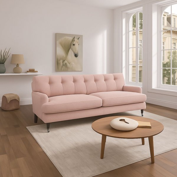 3-sits soffa rosa - Dikans