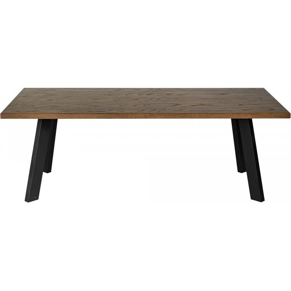 Freddy avlngt soffbord i brunoljad ek - 130x65 cm