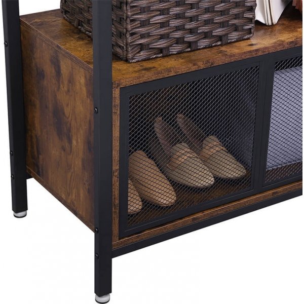 Meuble d\\\'entrée Cerny - Marron/noir Meuble d\\\'entrée Cerny - Marron/noir