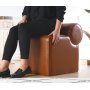 Rohin sittpuff - Brun konstlder