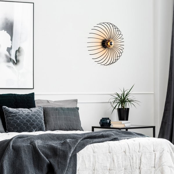 Aspendos wandlamp N-643 - Zwart