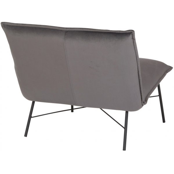 Trendline loungefåtölj - Grå sammet Trendline loungefåtölj - Grå sammet