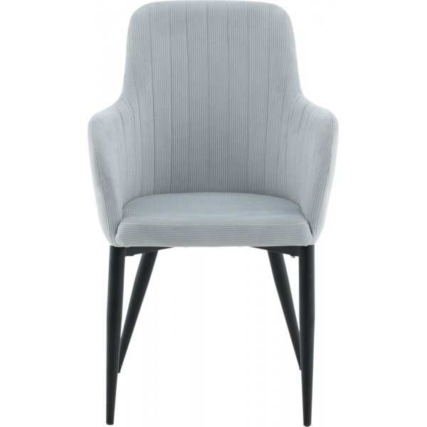 Fauteuil Paolo - Velours ctel gris clair
