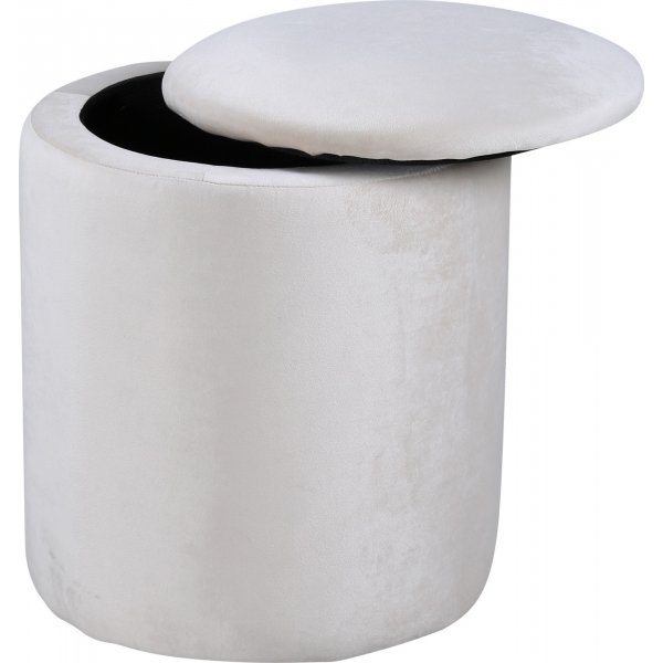 Pouf Lotten - Velours beige