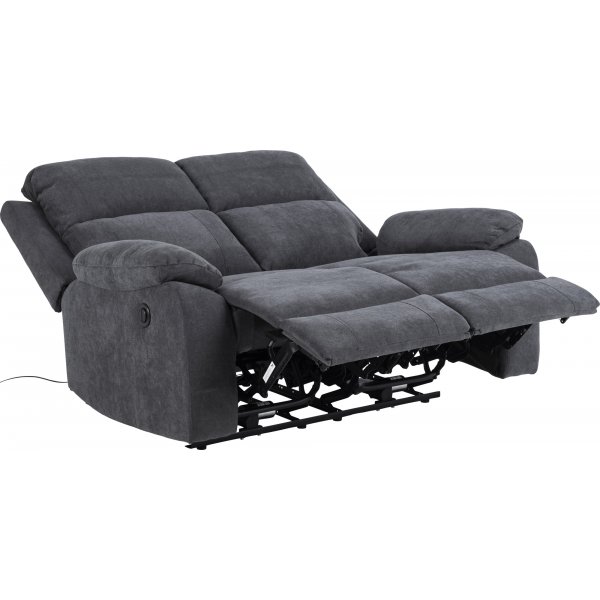 Mora 2-sits reclinersoffa - Grå Mora 2-sits reclinersoffa - Grå