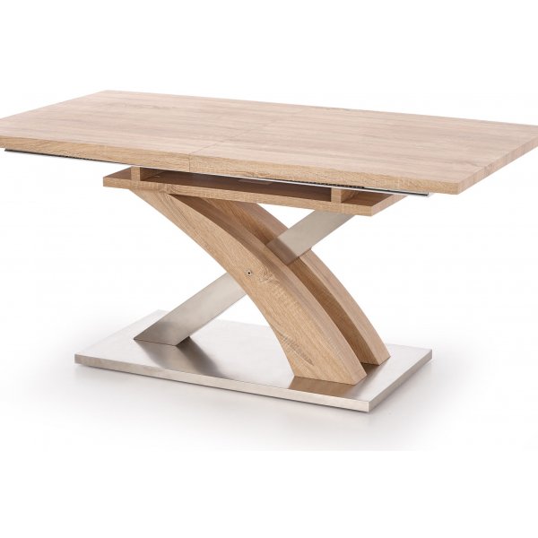 Bonita uitschuifbare eettafel in licht eiken 160-220 cm Bonita uitschuifbare eettafel in licht eiken 160-220 cm