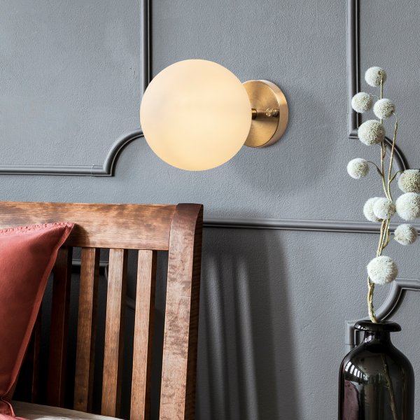 Atlas wandlamp 10240 - Vintage/wit