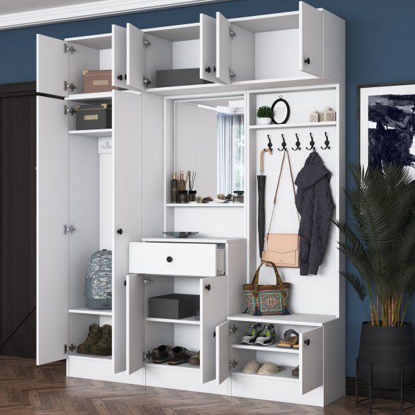 Mendy hallmöbel - Vit Mendy hallmöbel - Vit