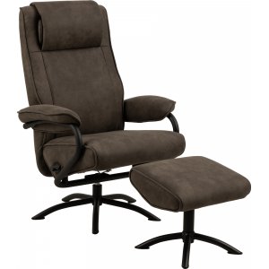 Fauteuil inclinable avec repose-pieds Hayes - Gris