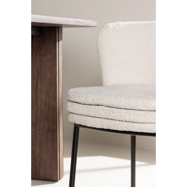 Agnes matstol - Vit boucle Agnes matstol - Vit boucle