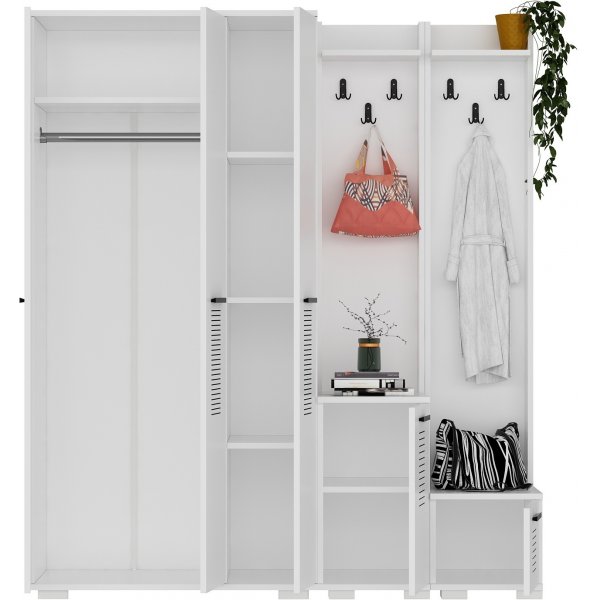 Cintre Asimo 160 x 45 x 183 cm - Blanc Cintre Asimo 160 x 45 x 183 cm - Blanc