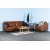 Harpan 3-sits soffa i brunt Ecolder + Mbelvrdskit fr textilier