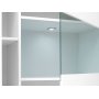 Livia skp - Vit/Glas/Tr