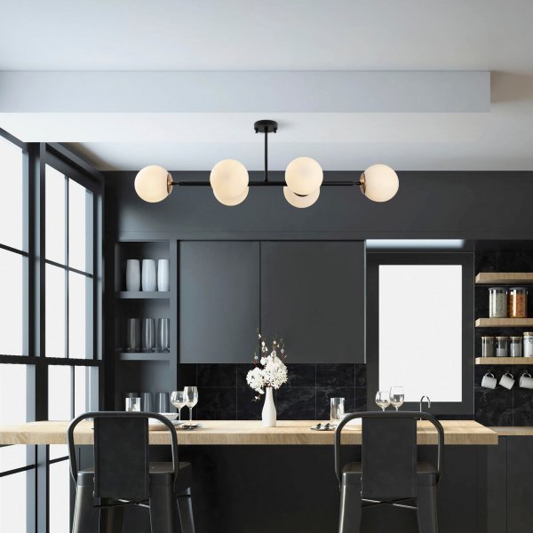 Plafonnier à facettes 10486 - Noir/blanc Plafonnier à facettes 10486 - Noir/blanc