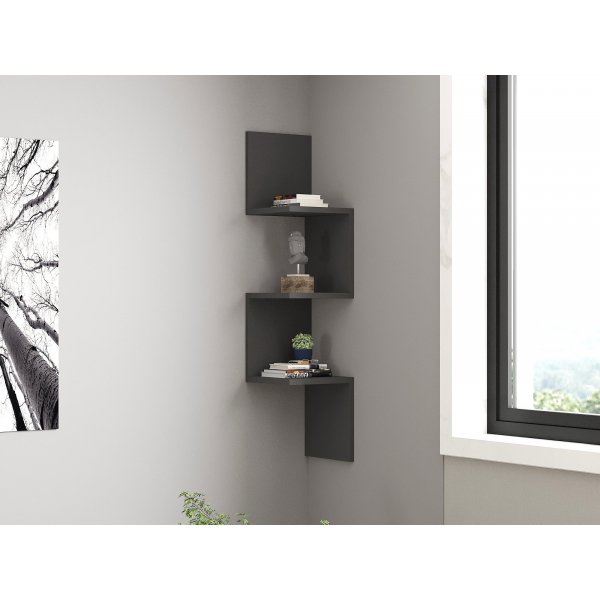 Zikzak vägghylla - Antracit Zikzak vägghylla - Antracit