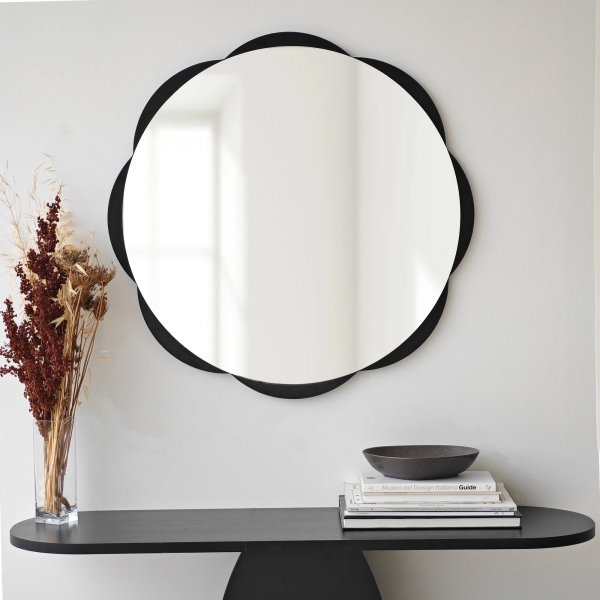 Miroir Fiore 1 - Noir