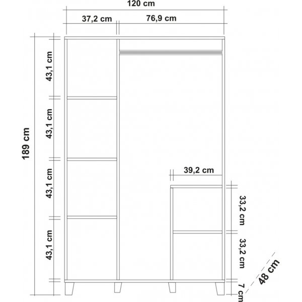 Armoire Hedera 1 - Pin