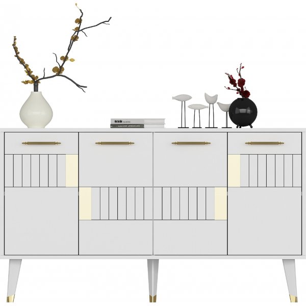 Buffet Moda - Blanc/or Buffet Moda - Blanc/or