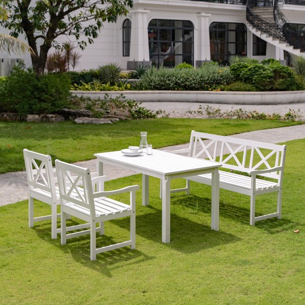 Utematbord Bohus vit 135 cm Utematbord Bohus vit 135 cm