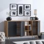 Vicking dressoir - Eiken/zwart