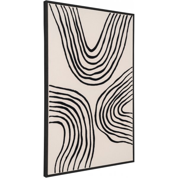 Tableau sur toile Lipari L 60 x 90 cm - Noir/Beige Tableau sur toile Lipari L 60 x 90 cm - Noir/Beige