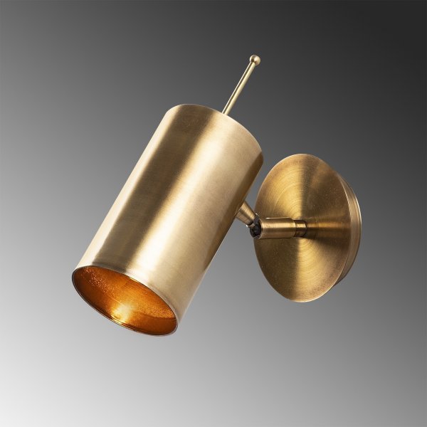 Kem wandlamp 6382 - Antiek messing