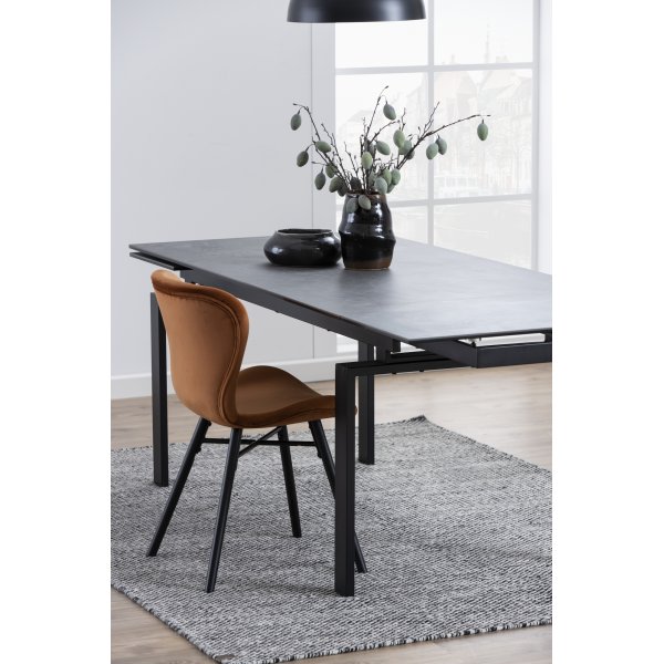 Table à manger Huddersfield 160-240 cm - Noir Table à manger Huddersfield 160-240 cm - Noir