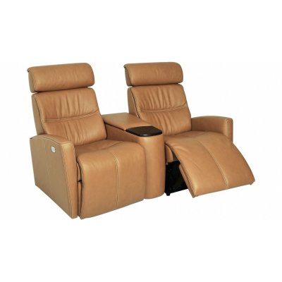 Milan elektrisk 2-sits reclinersoffa - Cognac