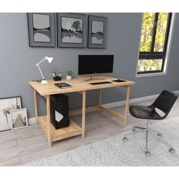 Lina skrivbord 120x55 cm - Furu Lina skrivbord 120x55 cm - Furu