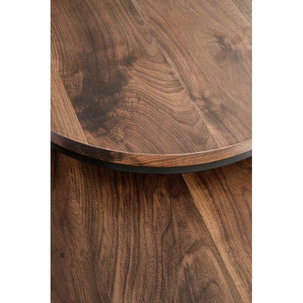 Satsbord valnöt/svart Ø43/53 cm - Tore Satsbord valnöt/svart Ø43/53 cm - Tore